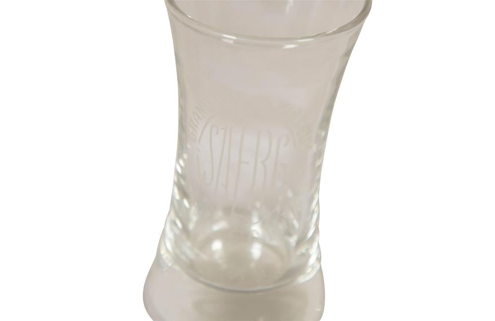 SIX FRENCH BISTRO ADVERTISING GLASSES