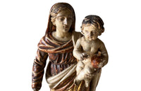19th Century Carved Madonna And Child - French Decorative Antiques - Decorative Accessories - Antique Art - Antique Sculpture - Decorative Antiques - Religious Antiques - Antique Shops Tetbury - AD & PS Antiques