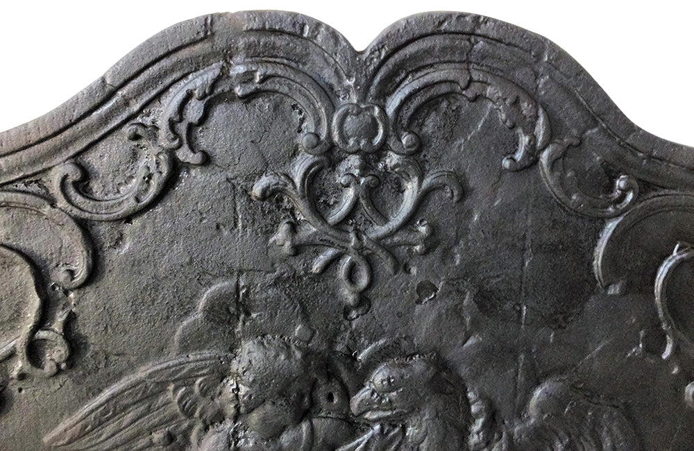 Neo-Classical Cast Iron Fireback 18th Century - French Antiques -Antique Firebacks - Fireplace Accessories - Decorative Accessories - AD & PS Antiques