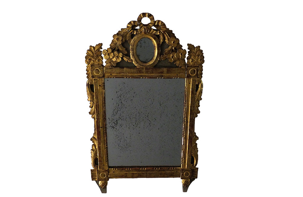 French 18th Century Carved Framed Mirror - Antique Mirror - French Antiques - Louis XVI Mirror - AD & PS Antiques