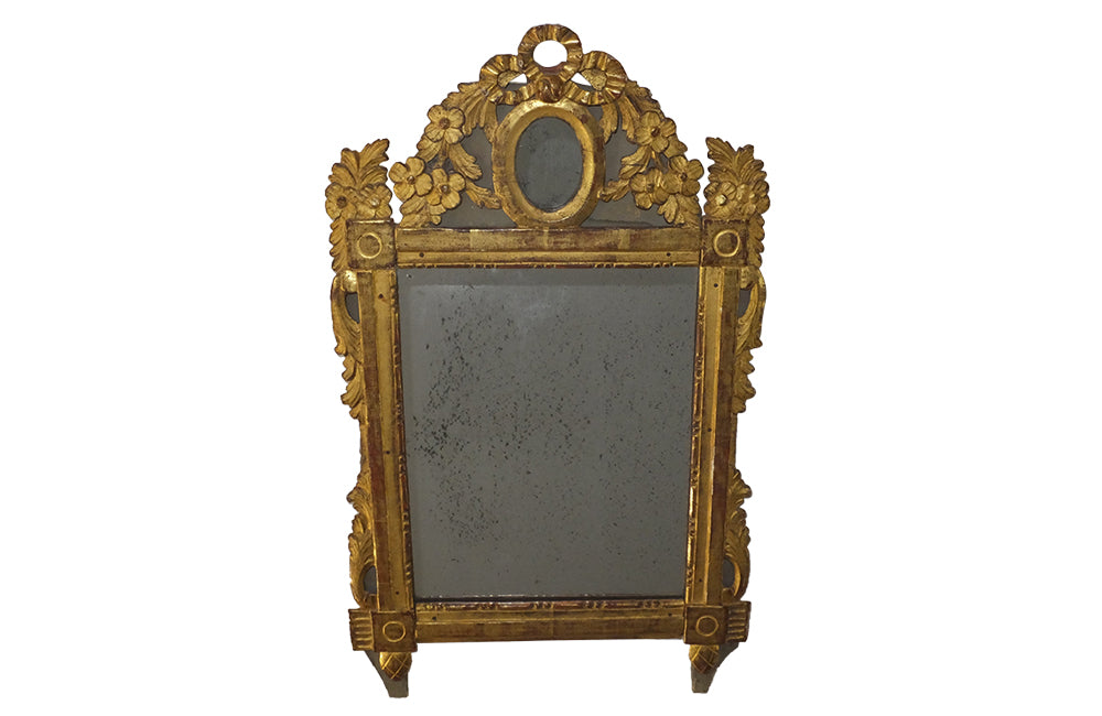 French 18th Century Carved Framed Mirror - Antique Mirror - French Antiques - Louis XVI Mirror - AD & PS Antiques
