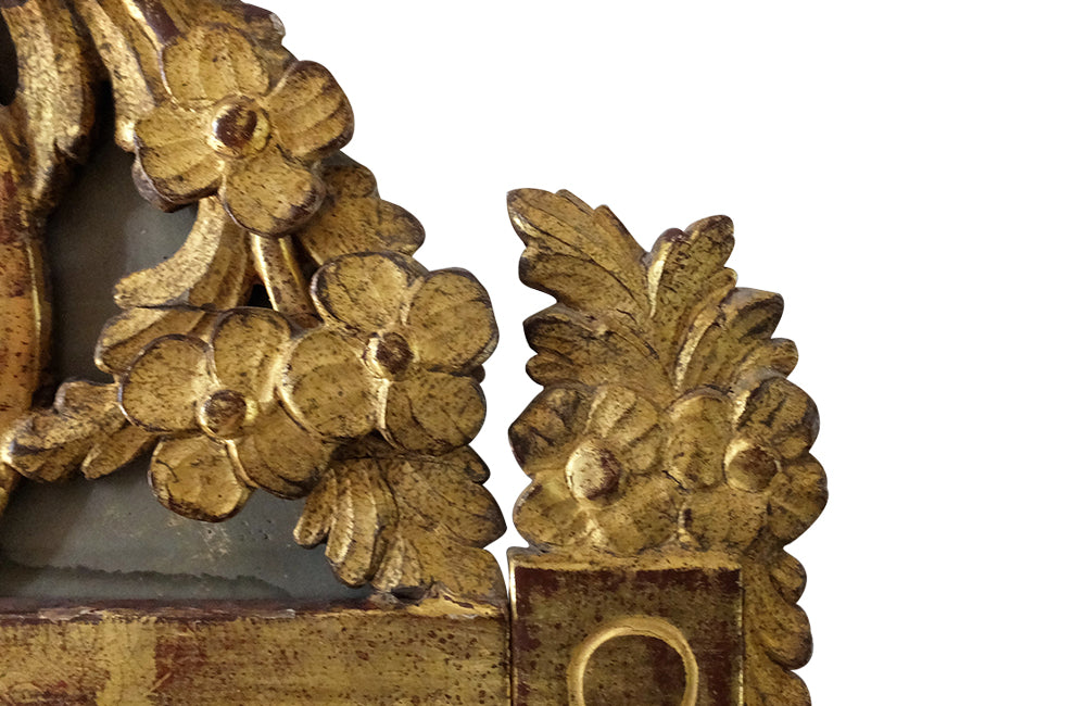 French 18th Century Carved Framed Mirror - Antique Mirror - French Antiques - Louis XVI Mirror - AD & PS Antiques