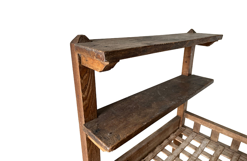 19th Century French Farmhouse Rack - French Antique Furniture - Decorative Antiques - French Antiques - Antique Shelves - AD & PS Antiques