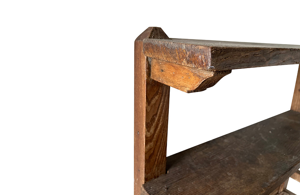 19th Century French Farmhouse Rack - French Antique Furniture - Decorative Antiques - French Antiques - Antique Shelves - AD & PS Antiques