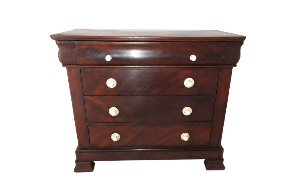 19th Century Apprentice Piece Chest Of Drawers - Miniature Commode - French Decorative Antiques - Decorative Antiques - Fine Antiques - Apprentice Piece -Decorative Accessories - Mahogany Commode  - Antique Shops Tetbury - adpsantiques - AD & PS Antiques