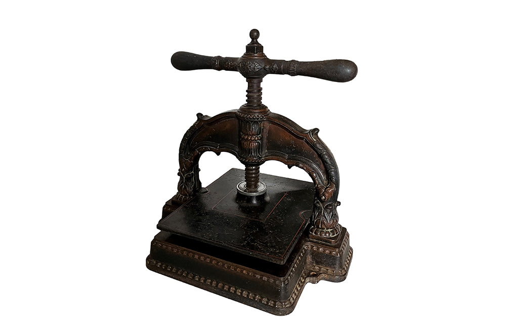 19th Century French Book Press - French Decorative Antiques - Vernacular Antiques - Bookpress - Decorative Accessories - Book Collectors - Flower Press - Antique Shops Tetbury - adpsantiques - AD & PS Antiques