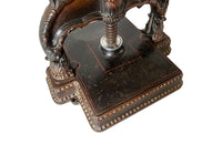 19th Century French Book Press - French Decorative Antiques - Vernacular Antiques - Bookpress - Decorative Accessories - Book Collectors - Flower Press - Antique Shops Tetbury - adpsantiques - AD & PS Antiques