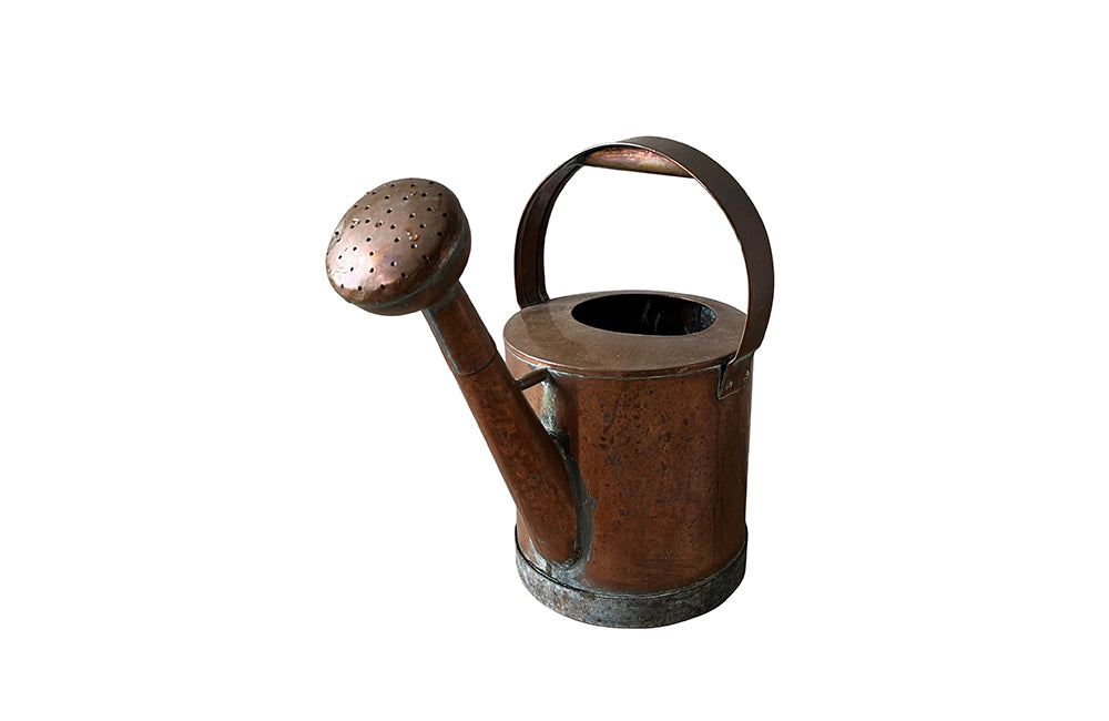 19th Century French Copper Watering Can - French Garden Antiques - Garden Antiques - Decorative Accessories - Garden Accessories - Watering Can - Copper Antiques - French Garden - Antique Shops Tetbury - adpsantiques - AD & PS Antiques