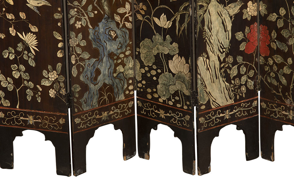 19th Century Chinese Coromandel Folding Screen - Antique Screen - Decorative Antiques - Decorative Antique Furniture - AD & PS Antiques