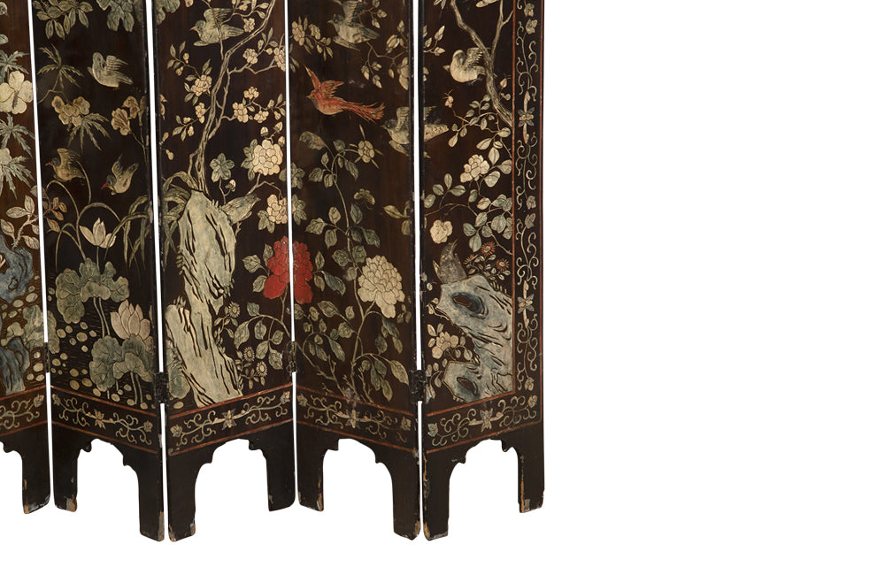 19th Century Chinese Coromandel Folding Screen - Antique Screen - Decorative Antiques - Decorative Antique Furniture - AD & PS Antiques