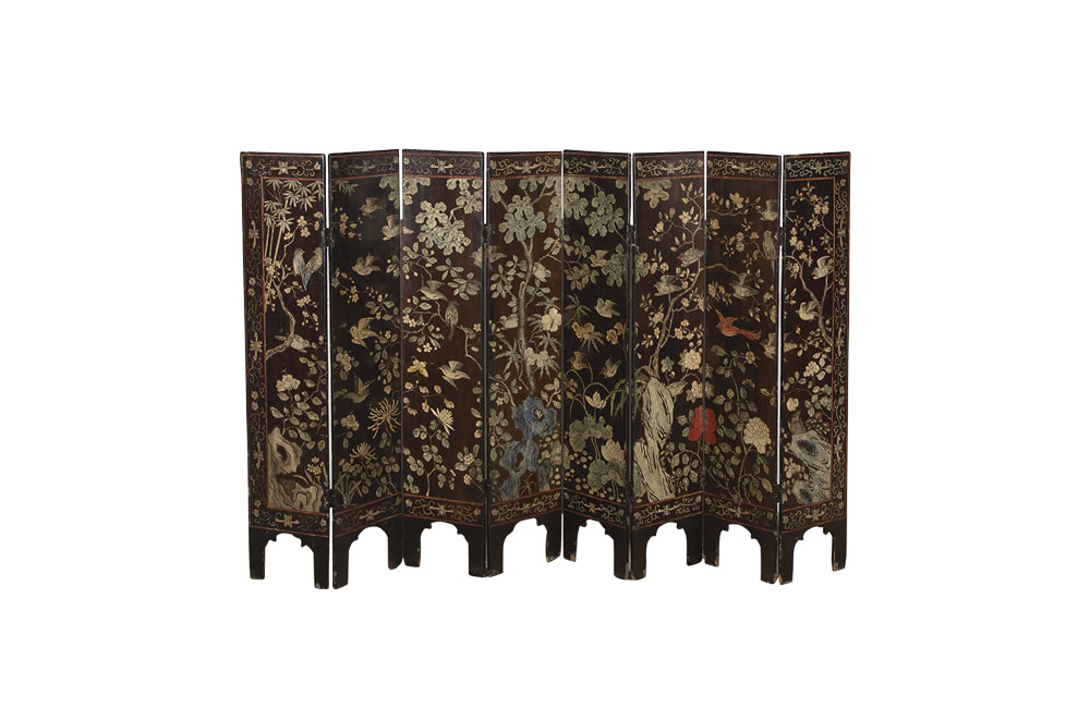 19th Century Chinese Coromandel Folding Screen - Antique Screen - Decorative Antiques - Decorative Antique Furniture - AD & PS Antiques
