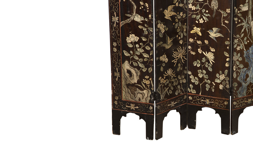 19th Century Chinese Coromandel Folding Screen - Antique Screen - Decorative Antiques - Decorative Antique Furniture - AD & PS Antiques