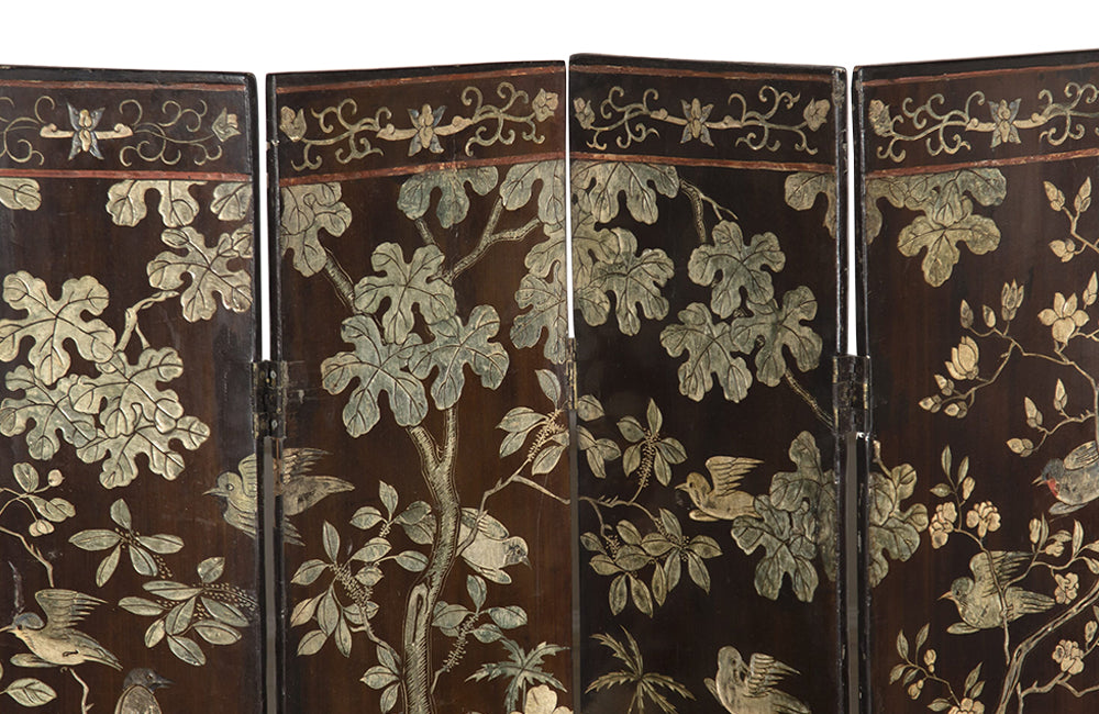 19th Century Chinese Coromandel Folding Screen - Antique Screen - Decorative Antiques - Decorative Antique Furniture - AD & PS Antiques