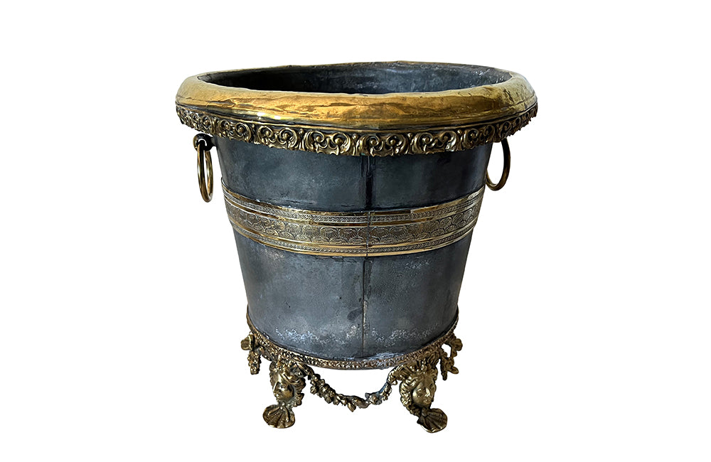 Early 19th Century Neo-Classical Revival Rafraichissoir -French Decorative Antiques - Antique Champagne Bucket - Cache Pot - Rafraichissoir - Wine Cooler - Jardiniere - Centrepiece - Decorative Accessories - Wine & Food Related - Antique Shops Tetbury - adpsantiques - AD & PS Antiques