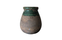 GREEN GLAZED BIOT JARRE
