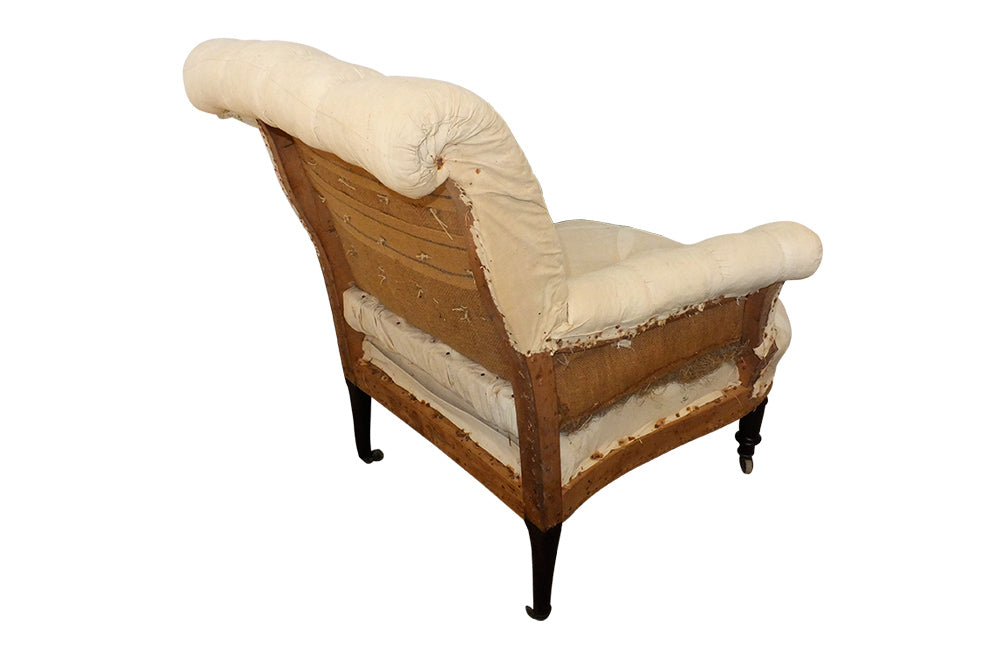 19th Century Scroll Back Buttoned Duchesse Brisee-Two Piece Daybed-Country House Antiques-French Antiques-Antique Armchair-Seating-Armchairs-Daybeds-AD & PS Antiques