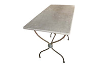 19th Century Neo-Classical Revival Bistro Table - Antique Garden Table - Garden Antiques - Antique Marble Top Table - French Antique Furniture - AD & PS Antiques