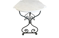 19th Century French Garden Table - French Antique Table - Antique Console Table - French Antique Furniture - Garden Antiques - Antique Garden Table – Antique Marble Top Table - Decorative Antique Furniture - AD & PS Antiques