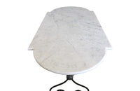 19th Century French Garden Table - French Antique Table - Antique Console Table - French Antique Furniture - Garden Antiques - Antique Garden Table – Antique Marble Top Table - Decorative Antique Furniture - AD & PS Antiques