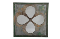 FRENCH QUATREFOIL WINDOW MIRROR