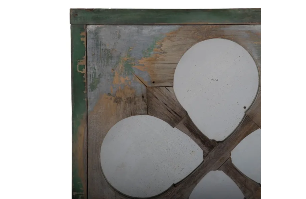 FRENCH QUATREFOIL WINDOW MIRROR