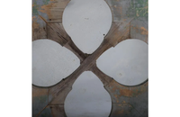 FRENCH QUATREFOIL WINDOW MIRROR
