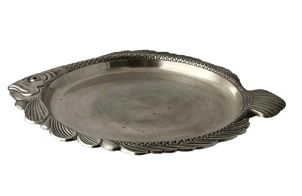 Silverplate Fish Shaped Tray - French Decorative Accessories - Decorative Accessories - Fish Platter - Silverplate Tray - Antique Shops Tetbury - adpsantiques - AD & PS Antiques