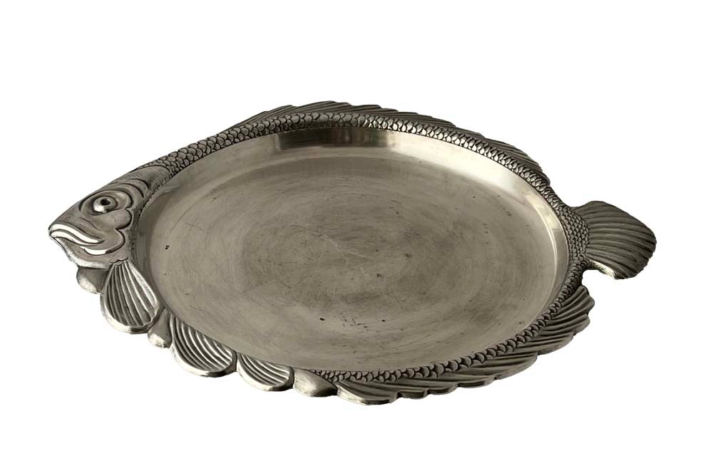 Silverplate Fish Shaped Tray - French Decorative Accessories - Decorative Accessories - Fish Platter - Silverplate Tray - Antique Shops Tetbury - adpsantiques - AD & PS Antiques