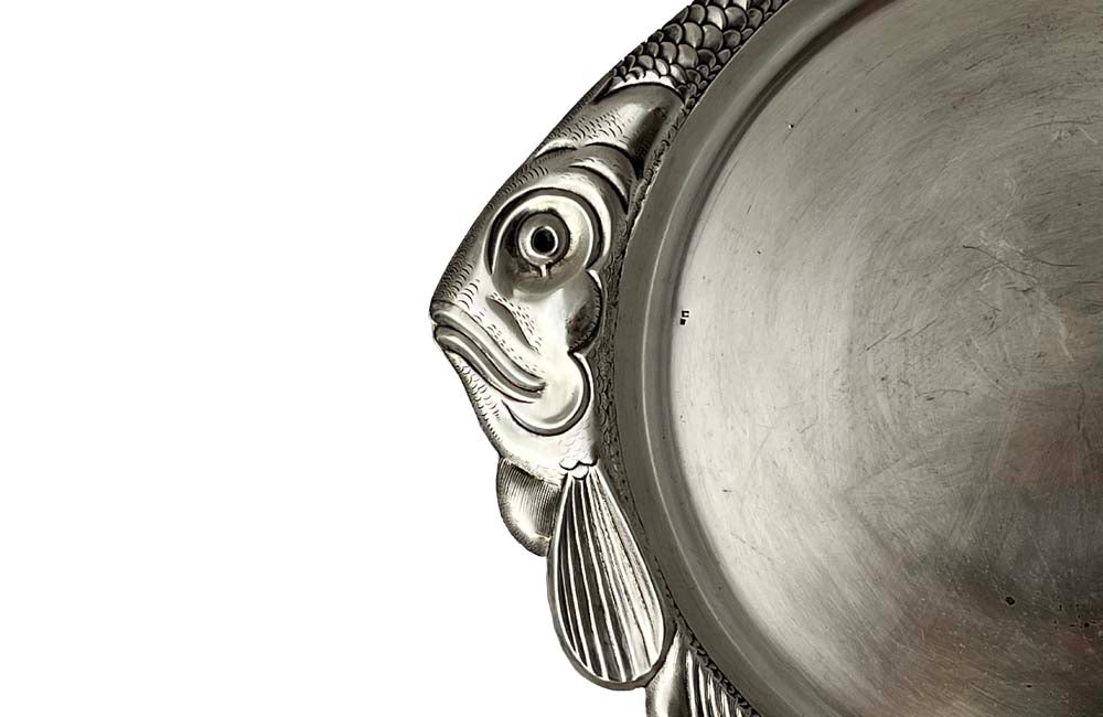Silverplate Fish Shaped Tray - French Decorative Accessories - Decorative Accessories - Fish Platter - Silverplate Tray - Antique Shops Tetbury - adpsantiques - AD & PS Antiques