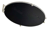 1930s silverplate & glass oval tray - vintage cocktail tray - AD & PS Antiques