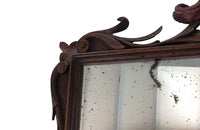 FRENCH CARVED HERALDIC MIRROR