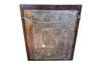 FRENCH CARVED POLYCHROMED MIRROR