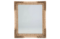 FRENCH CARVED POLYCHROMED MIRROR
