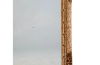 FRENCH CARVED POLYCHROMED MIRROR