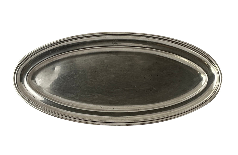 Large Hotel Meurice Paris Serving Tray - French Decorative Antiques - French Decorative Accessories - Fine Dining Accessories - Advertising Cpllectables - Silver Trays - Silverplate Tray - Hotel ware - Kitchenalia - Antique Shops Tetbury - AD & PS Antiques