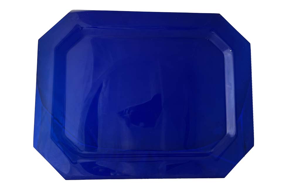 Large Blue Lucite Serving Tray - Decorative Accessories - Mid Century Accessories - Vintage Tray - Lucite Tray - French Decorative Accessories - Antique Shops Tetbury - adpsantiques - AD & PS Antiques