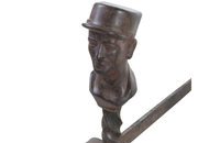 PAIR OF UNIQUE ANDIRONS