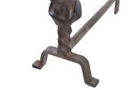 PAIR OF UNIQUE ANDIRONS