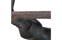PAIR OF UNIQUE ANDIRONS