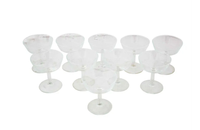 TEN VINTAGE CHAMPAGNE COUPES