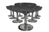 TEN VINTAGE CHAMPAGNE COUPES