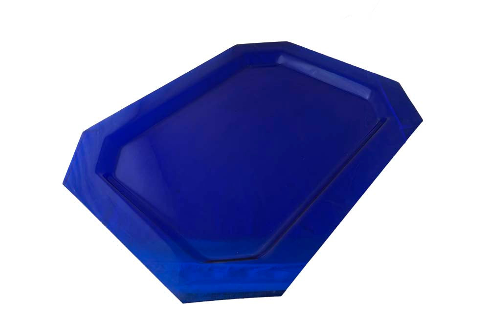 Large Blue Lucite Serving Tray - Decorative Accessories - Mid Century Accessories - Vintage Tray - Lucite Tray - French Decorative Accessories - Antique Shops Tetbury - adpsantiques - AD & PS Antiques