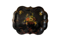 Large Napoleon III Papier Mache Tray - French Decorative Antiques - Antique Trays - French Antiques - Papier Mache - Decorative Antiques - French Antiques - Fine Antiques - Antique Shops Tetbury - adpsantiques - AD & PS Antiques
