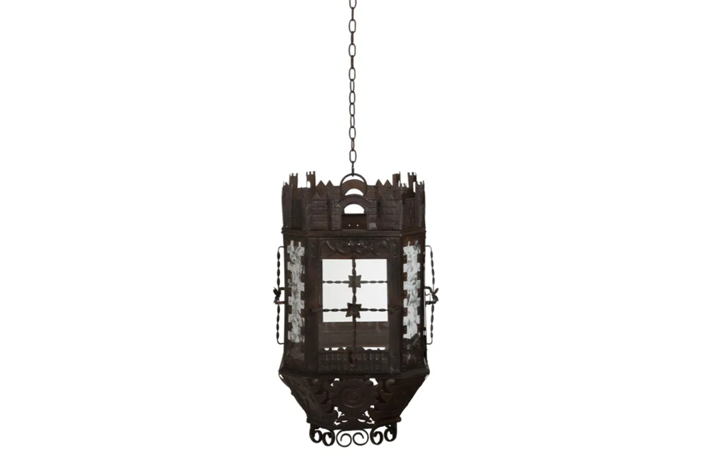 LARGE FRENCH TOLE LANTERN