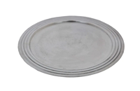 ROUND SILVERPLATE COCKTAIL TRAY