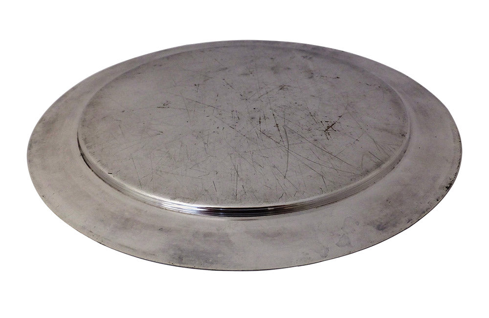 ROUND SILVERPLATE COCKTAIL TRAY