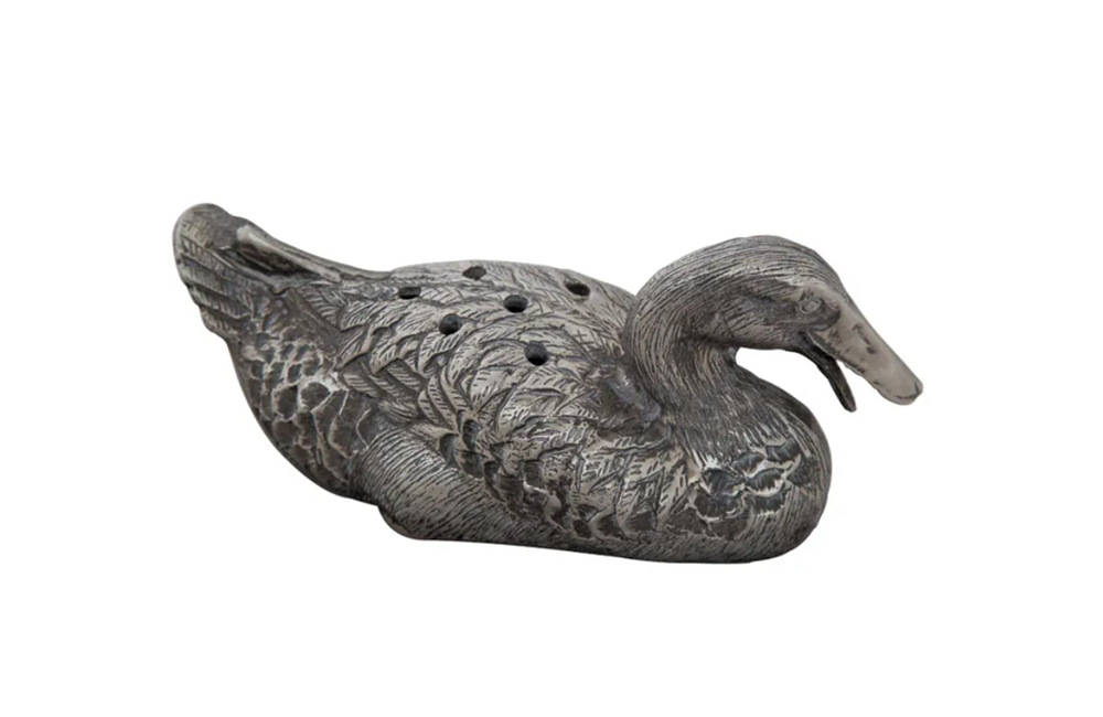 Vintage duck shaped flower rose / vase in the style of Mauro Manetti