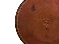 FRENCH LEATHER TOP VINEYARD TABLE