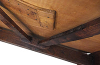 FRENCH LEATHER TOP VINEYARD TABLE