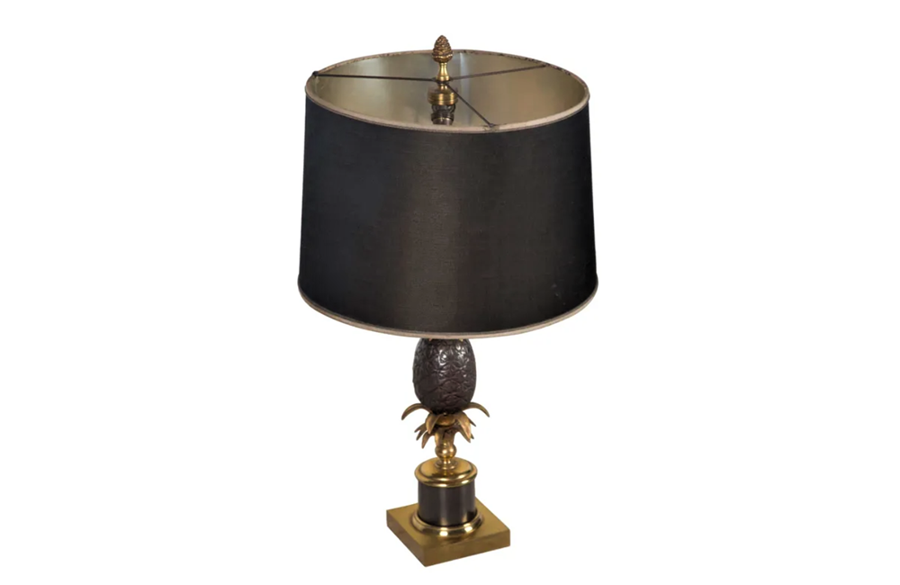 Mid Century Maison Charles Pineapple Lamp bronze and brass - Mid Century Lighting